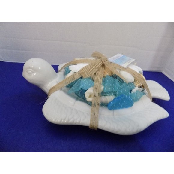 NEW GC Coastal Home Decor Sea Turtle Scented Seashells Holder - Picture 2 of 4